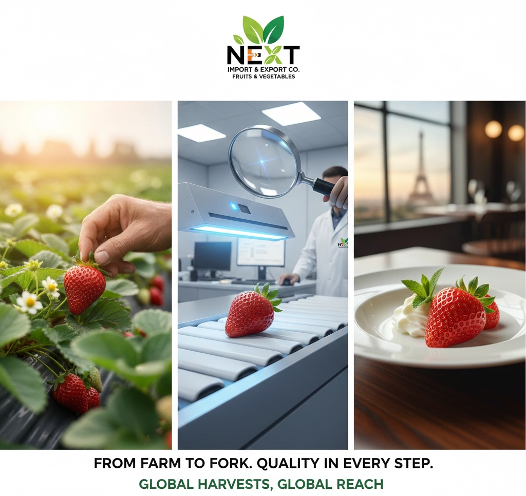 The Journey of Egyptian Strawberries with Next: From Farms to Global Tables