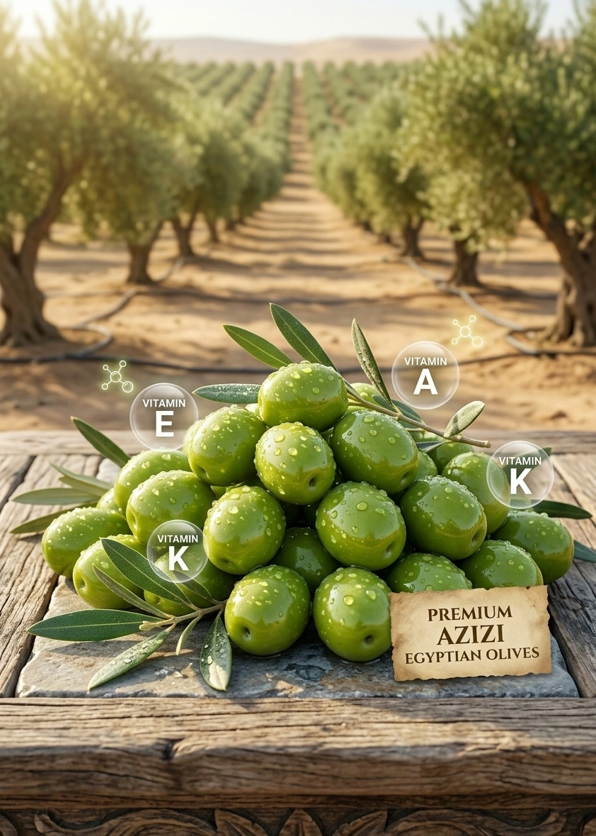 Premium Egyptian Azizi Olives – The Authentic Table Favorite