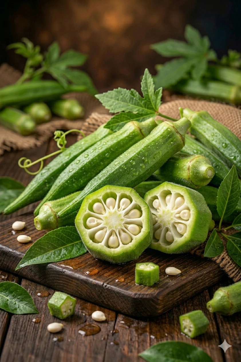 Fresh Egyptian Okra – Premium Quality & Tiny "Zero" Sizes