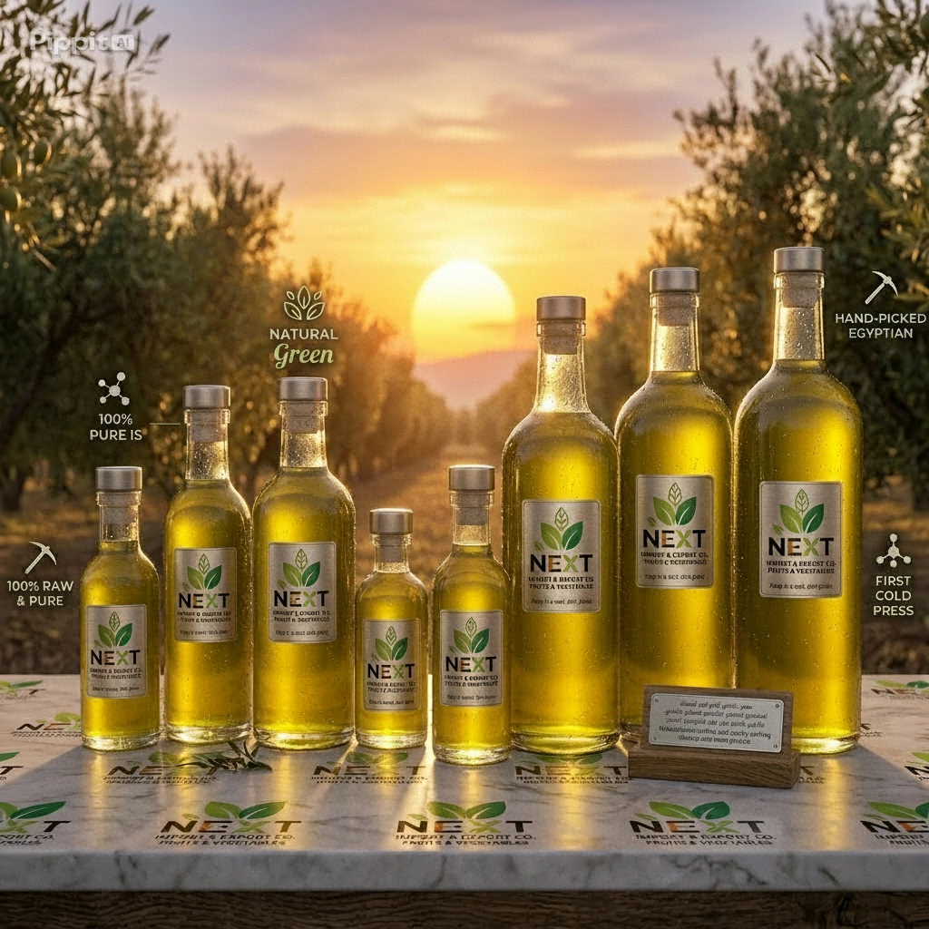 Premium Egyptian Extra Virgin Olive Oil – Naturally Filtered & Cold Pressed